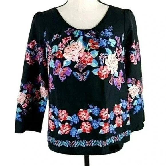 ASOS Butterfly Floral Top By Uttam Boutique - Picture 1 of 12